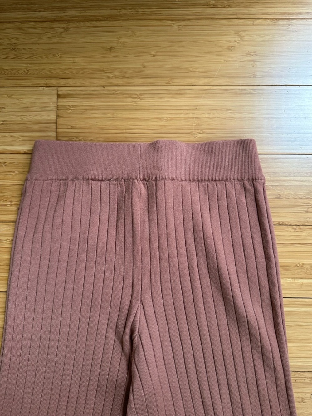 Abercrombie & Fitch Ribbed Knit 2 Piece Lounge Set XS Mauve Brown - Picture 15 of 16